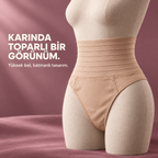 Lioraform Bel İncelten Görünüm Sunan Katmanlı Yüksek Bel String Külot – Ten Rengi